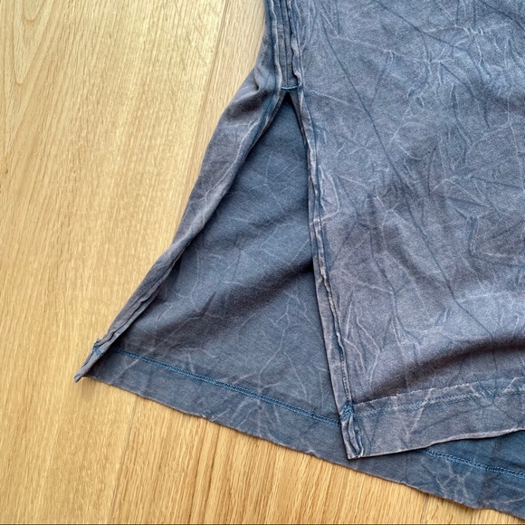 WANT YOU SIDE SLIT POCKET T-SHIRT IN DUSTED DENIM - Picture 7 of 12